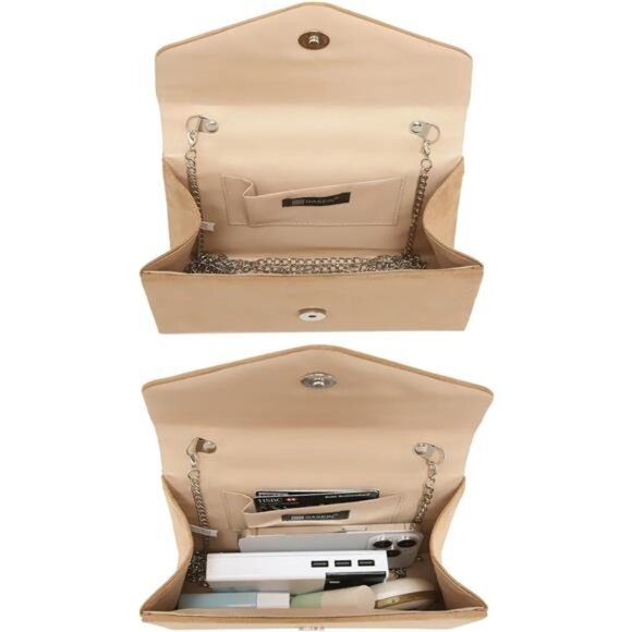 Women's Evening Bag Party Clutches Wedding Purses Cocktail Prom Handbags - Picture 5 of 7